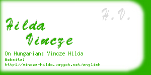 hilda vincze business card